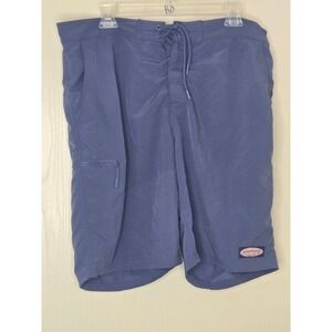 Vineyard Vines Mens Performance Board Shorts Blue Diamond Pattern Size 36